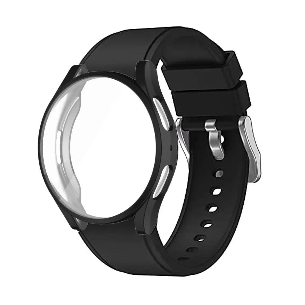 Case+Band for Samsung Galaxy Watch 4/5/6 40mm 44mm Protective Soft TPU Cover+Bracelet for Galaxy Watch 6 Classic 43mm 47mm Strap