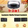 3in1 Non-stick Griddle Egg Cake Oven Breakfast Maker Waffles Maker Sandwich/Panini/ Waffle/ BBQ/Pizza/ Pancake Machine