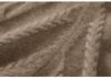 Cashmere Cable Knit Raglan Sweater - Half-High Neck, Loose Fit