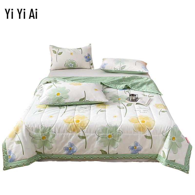 Yiyiai All-Cotton Quilted Summer Comforter