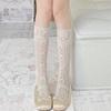 Small Summer Thin Calf Socks Hole Calf Bow Lace Cute Ballet Lolita Princess Stacked Socks
