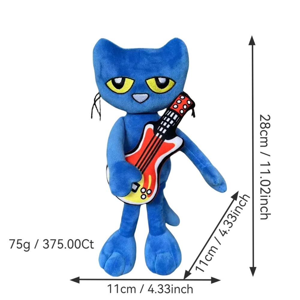 30cm Cartoon Smile Pete Cat Plush Toy Anime Blue Kitty Animal Stuffed Doll Accompany Baby Sleeping Dolls Kids Birthday Present