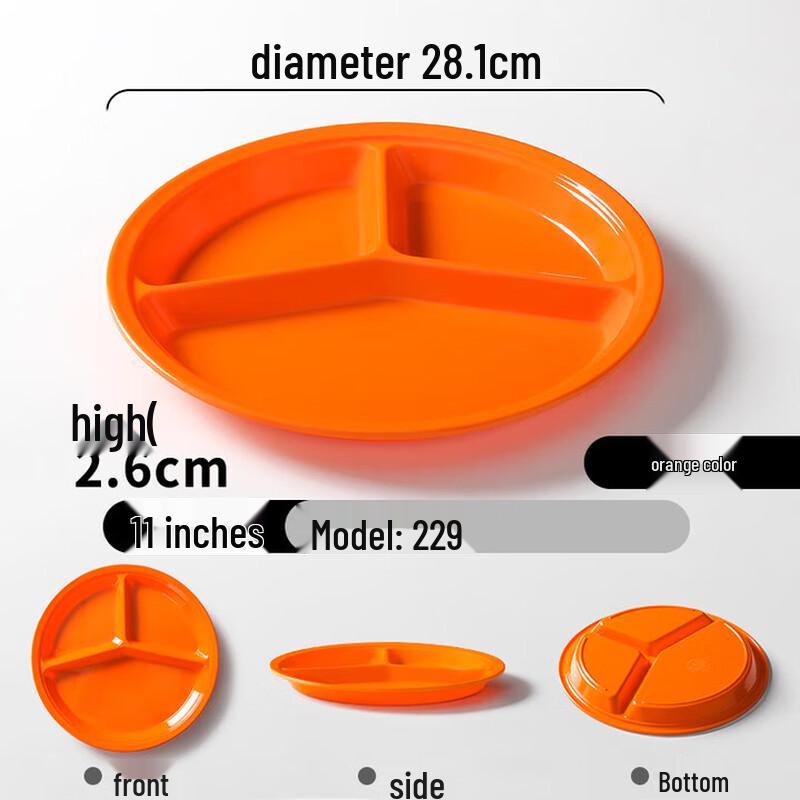 

Melamine Divided Canteen Tray