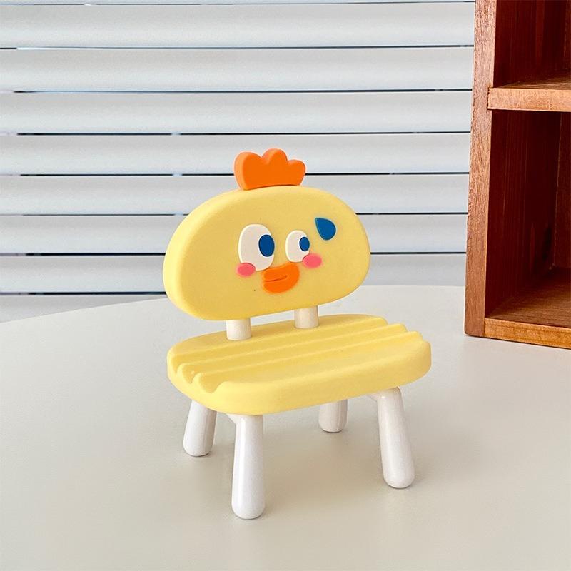 Cute Mini Chair Phone & Tablet Holder, Stylish Desktop Decor for Dorms & Binge‑Watching