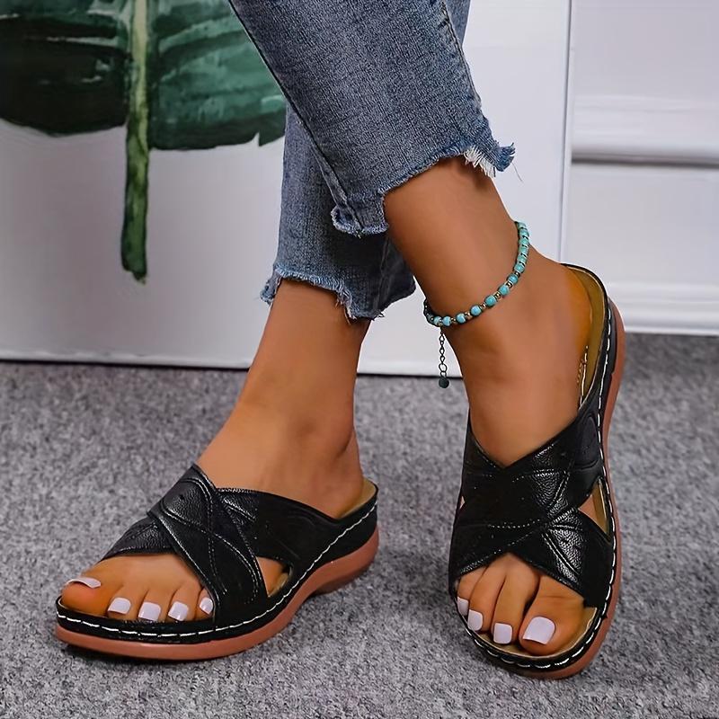 Women'S Comfortable Low Heel Platform Sandals