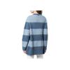 Michael Kors SS22 Striped Patchwork Loose Knit Round Neck Sweater Women Sweater Blue MH160794RA-424