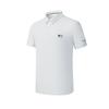 Golf Series Logo Casual Sports Simple Comfortable Knitted Short Sleeve Polo Shirt Men Polo Shirts Sheer-Curtain-Gray A11M515107F-GY