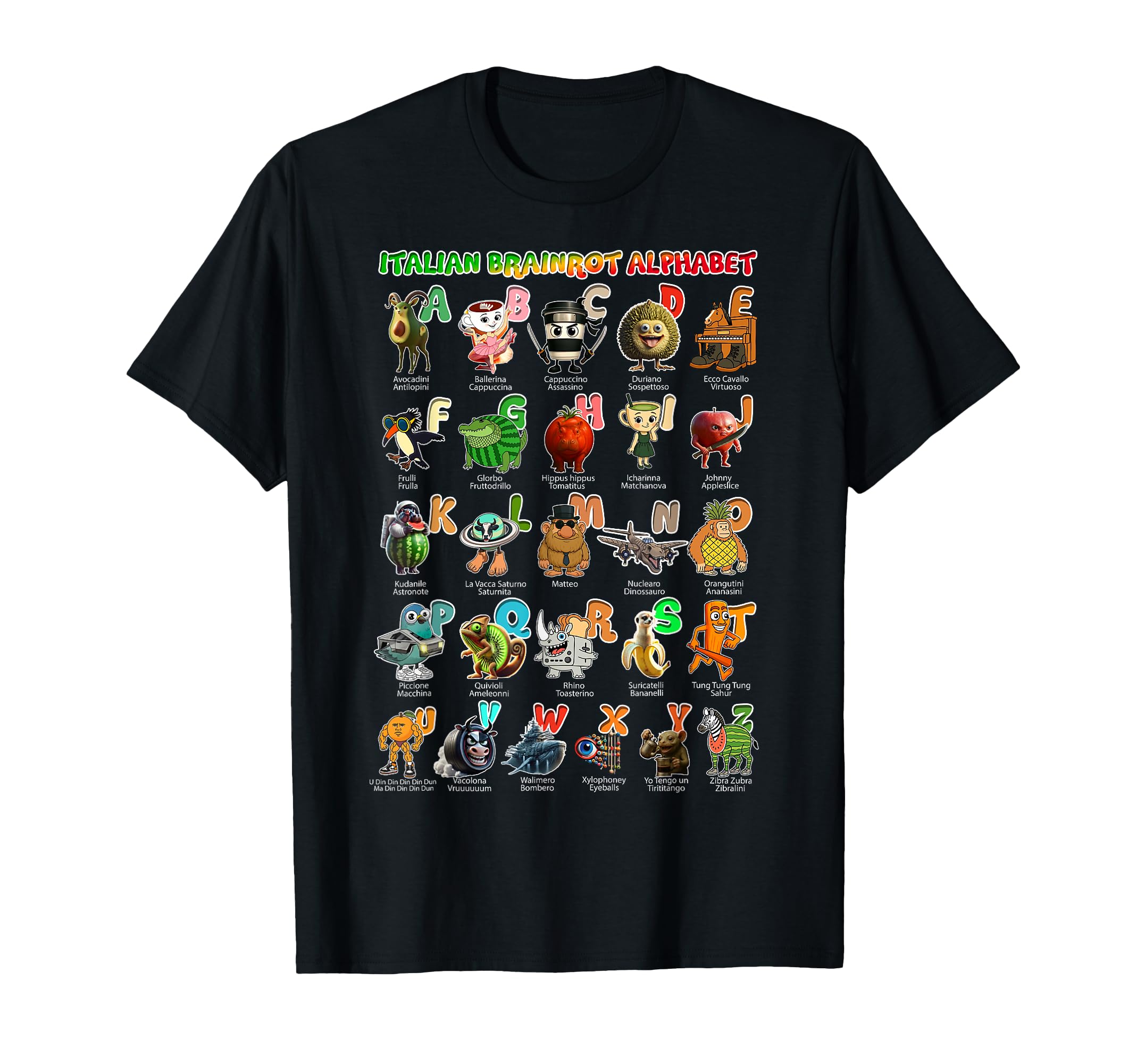 

Italian Brain Lot Character Type Italian Brain Lot Afrobe T-Shirt