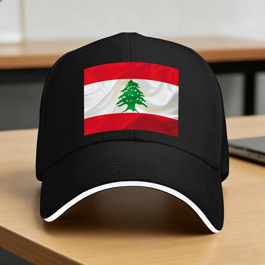 Lebanon Flag Map Sun Baseball Cap Spring Unisex Adult Smile With Love Print Trucker Hat Adjustable Running Hippie Baseball Caps