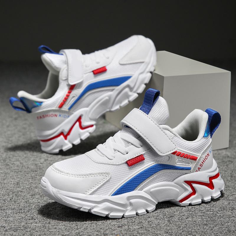 2025 Spring and Summer Classmates Middle and University Children Fashion Korean Version of Student Sports Shoes Campus White Shoes Boys and Girls Ru