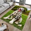 1 Stück Dalmatiner Hund Rutschfester Boden Teppich Kompatibel für Büro & Wohnzimmer & Schlafzimmer & Esszimmer - Flach- Weich & Muster, Lebendige Farben-W271