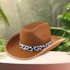 Cowboyhüte Panamahut Maillard-Stil Kuhdruck für Damen Herren Foto-Requisiten Western für Damen Herren Unisex-Bekleidung Kopfbedeckung
