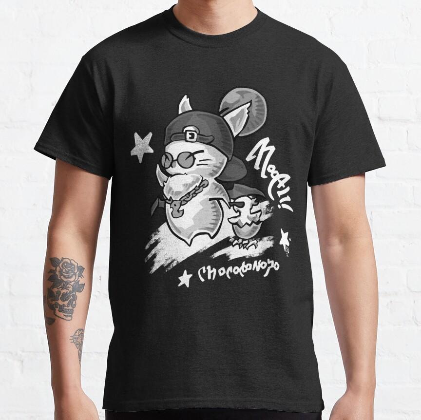 Team Final Fantasy Mogry Chocobo Tonberry Kaktus RPG Spiel Square Enix Geek Nerd T-Shirts Unisex 100% Baumwollkleidung Geschenkidee Unisex