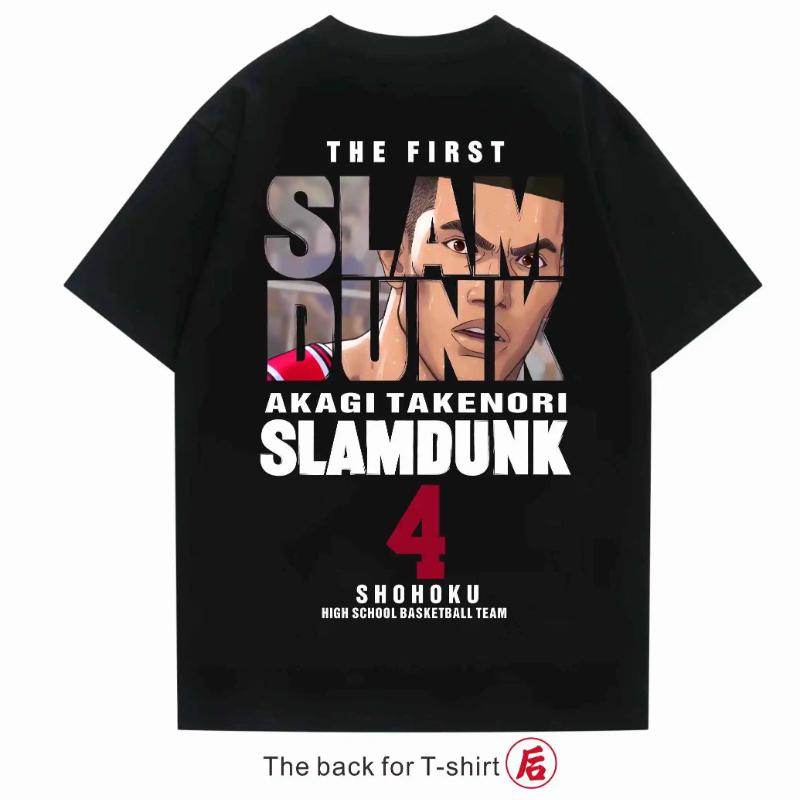 2026 Summer Cotton Short-sleeved Slam Dunk T-shirt Adopts Cherry Tree Flower Road and Liuchuan Maple T-shirt In The Movie