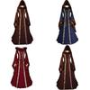 Women's Vintage Gothic Medieval Dress Costume Retro Hooded Victorian Renaissance Dress