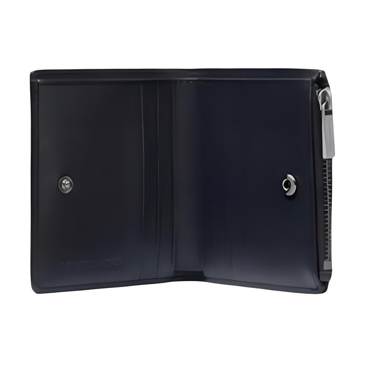 Michael Kors MK Hudson Snap Letter Logo Leather Wallet Men Wallet Navy-Blue 39S5LEDE8L-NAVY