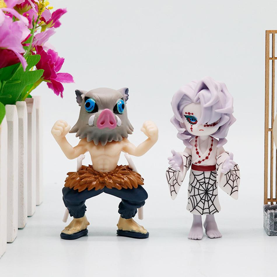 Demon Slayer Tanjiro Kamado Nezuko anime çizgi film figürü kör kutu yaratıcı kişiselleştirilmiş heykel model süs eşyası sürpriz hediye kutusu