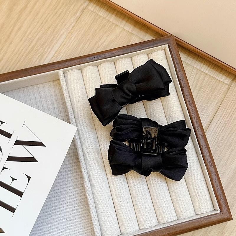 2Pcs Cute Bow Princess Small Hair Claw For Women Girls Cute Side Clip Versatile Exquisite Forehead Bangs Hair Clip Gifts