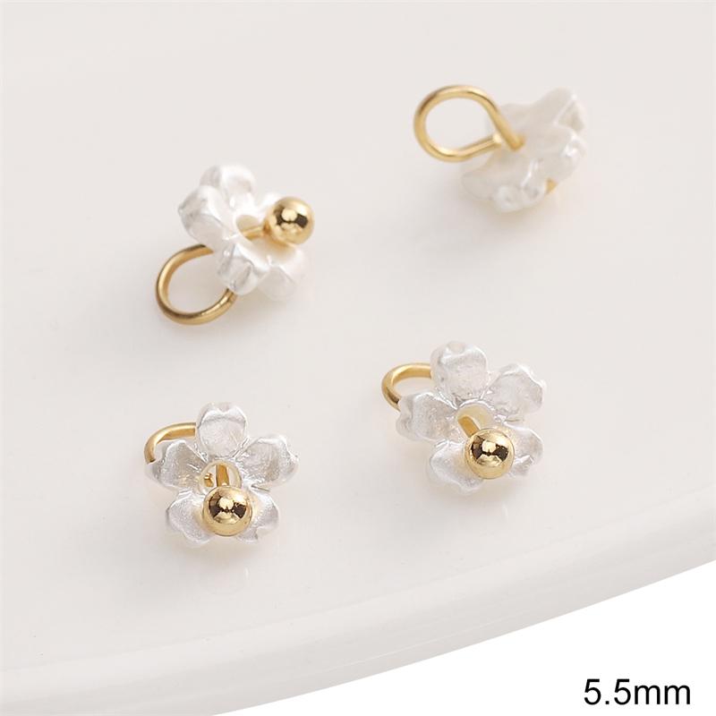 5Pcs Resin Mini Flower Pendant Charms for Necklace Bracelet DIY Jewelry Craft Making