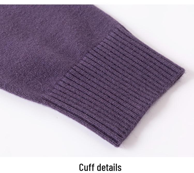 Mom's Autumn Knitwear: Elegant Woolen Sweater for Middle-Aged Women - Chinese Style Fashionable Base Layer