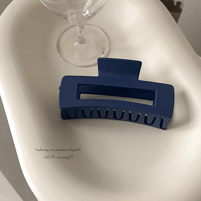 Large Frosted French Morandi Hair Clip - Shark Hairpin Accessory