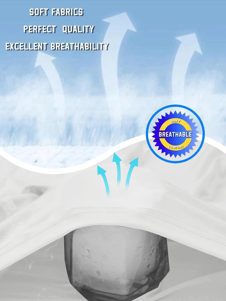 TACVASEN Men's Short Sleeve Sports T-Shirt, Moisture-Wicking, Lightweight, Cotton, Round Neck, Solid Color, Available in Plus Sizes, White, Size 2XL