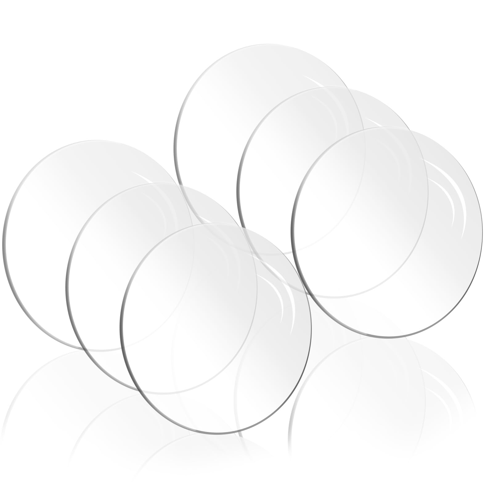 

ziyue 6-компонентная акриловая подставка-дисплей, диаметр 150 мм x толщина 5 мм, круглая акриловая подставка, прозрачная основа для дисплея