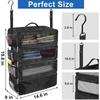 Suitcase Organizer High-Capacity Travel Luggage Organizer Hanging Shelve Packing Cube Closet Collapsible Hanging Storage Bags