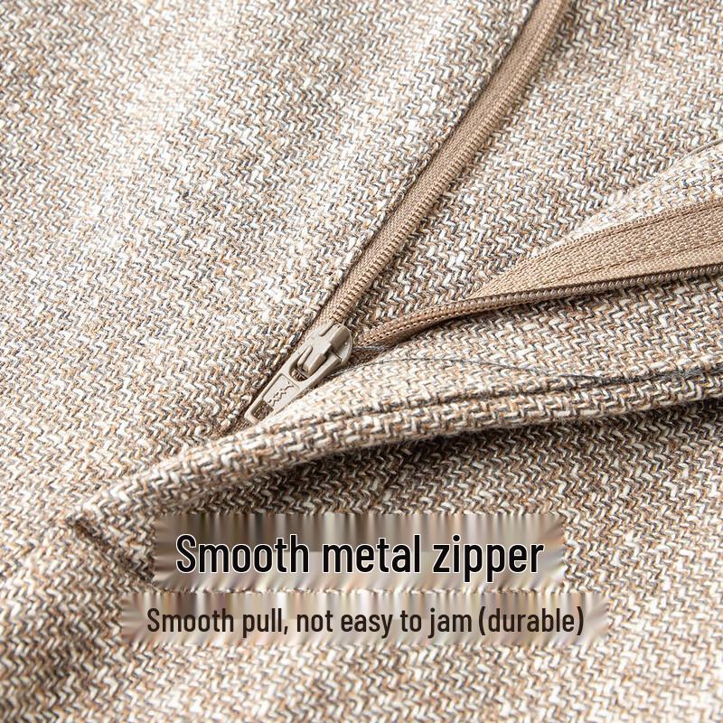 LUOZI Men's Thickened Warm Straight-Leg Loose Fit Pants