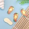 100pcs Simulation Slippers Summer Beach Miniature Accessories Mini Resin Slipper Model Toys for Doll House Shoes Slime Charms