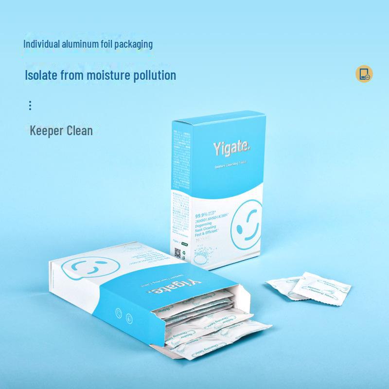 Zahnprothesen- & kieferorthopädische Retainer Aufhellende Brausetabletten - 66 Stück