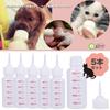 Rubonarie Cat Feeding Set of with 3mm Nipples and for Dogs and Cats Bottles, 50ml, 5, Ultra-Fine Infuser, (White)