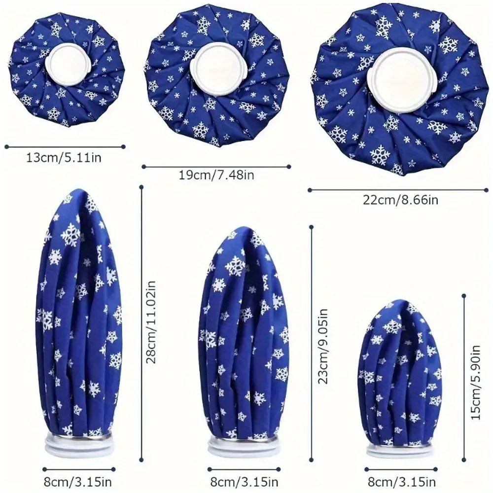 Reusable Ice Packs for Injuries Cold/Hot Water Pack Gel Pain Relief for Knee Shoulder Ankle Foot Elbow Migraine Headache Face