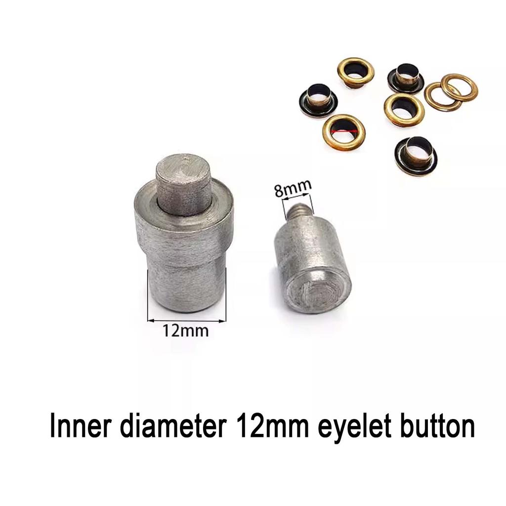 1.5~12mm Eyelet Button Hand Pressing Mold, DIY Eyelet Button Manual Installation Dies