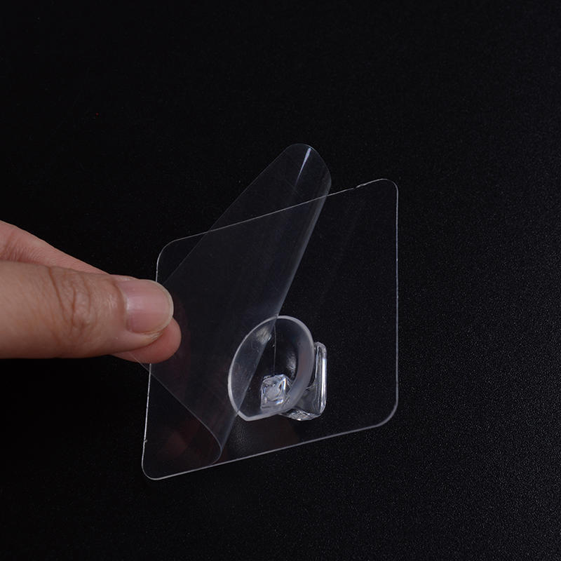 4 stk lager 2 kg gjennomsiktig sømløs selvklebende krok Sterk klebende veggkrokhenger