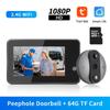 500PA 2,4G Drahtlose Wifi Video Türklingel 4,3 zoll HD 3MP Ring Glocke Sicherheit-schutz Guckloch Tür Sprechanlage mit Kamera Tuya Smart Home