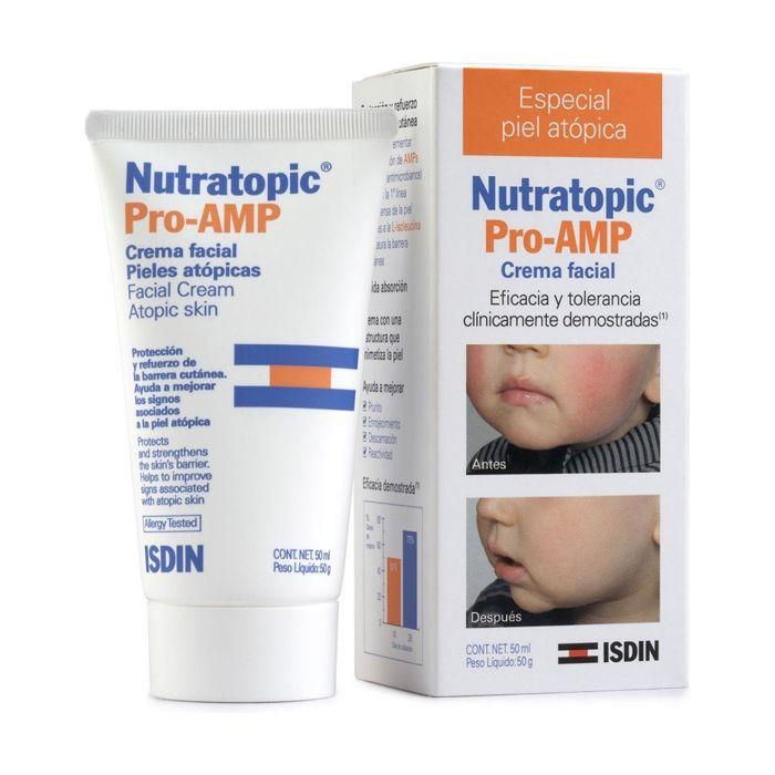 Crème Pour Le Visage - ISDIN - Nutratopic Pro AMP - Pelle Atopica - 50 Ml