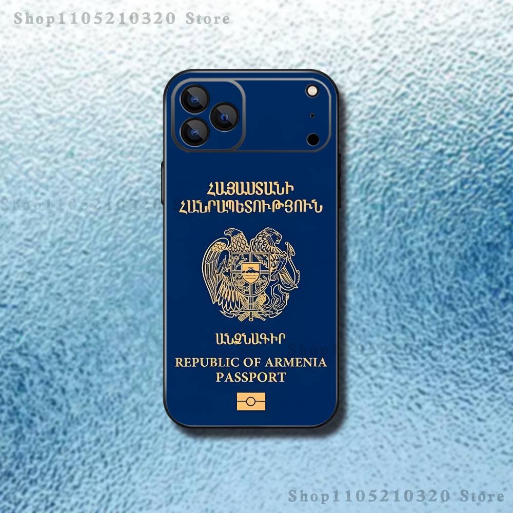 

Вірменія Прапор Паспорт Колаж Чохол для Телефону Для iPhone 17,16,15,14,13,12,11,Pro,Max,Plus,E,Air,Mini Захисний TPU Чохол iPhone12PROMAX