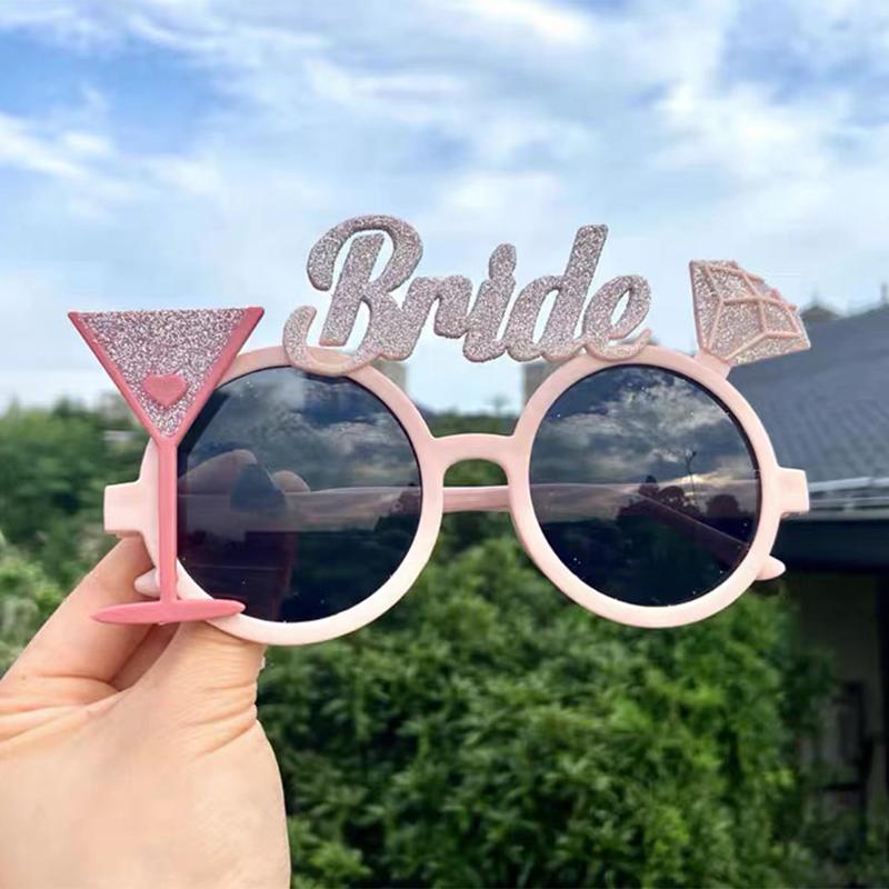 Bride & Groom Funny Groom Bride Glasses Bachelor Party Eyeglasses Photo Props Wedding Party Decoration Wedding Supplies