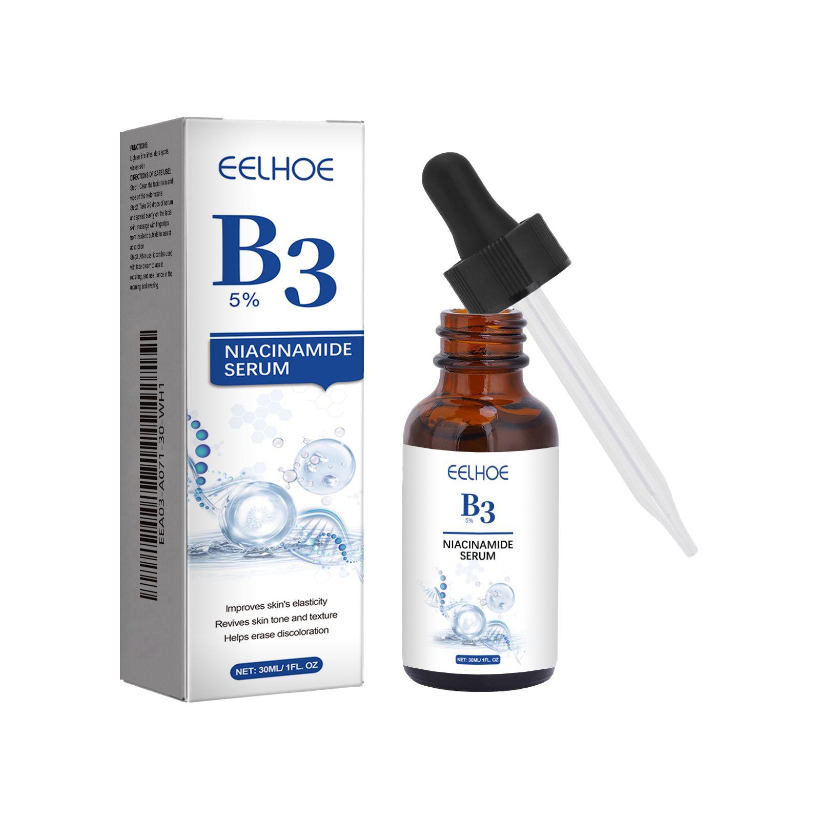 

EELHOE Экстракт ниацинамида B3, осветляет пигментацию и мелкие морщины, борется с морщинами и отбеливает, увлажняет и омолаживает кожу