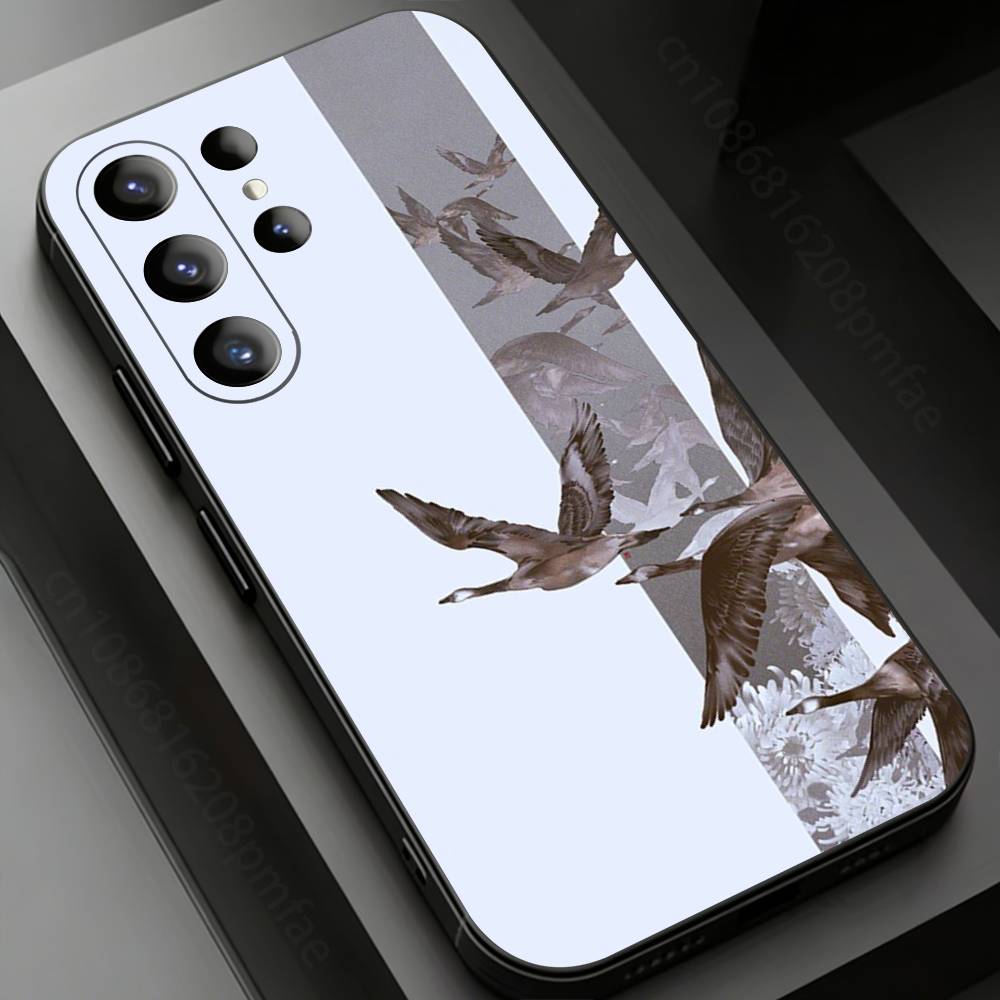 Chinese Zen Calligraphy Series Phone Case For Samsung Galaxy S26,25,24,23,22,21,20Plus Ultra