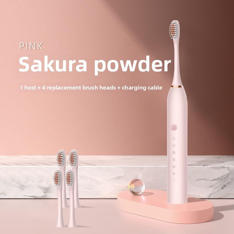 Soft-bristled Toothbrush, Tooth Flusher, Rechargeable Fully Automatic Adult and Children's Universal Electric Toothbrush