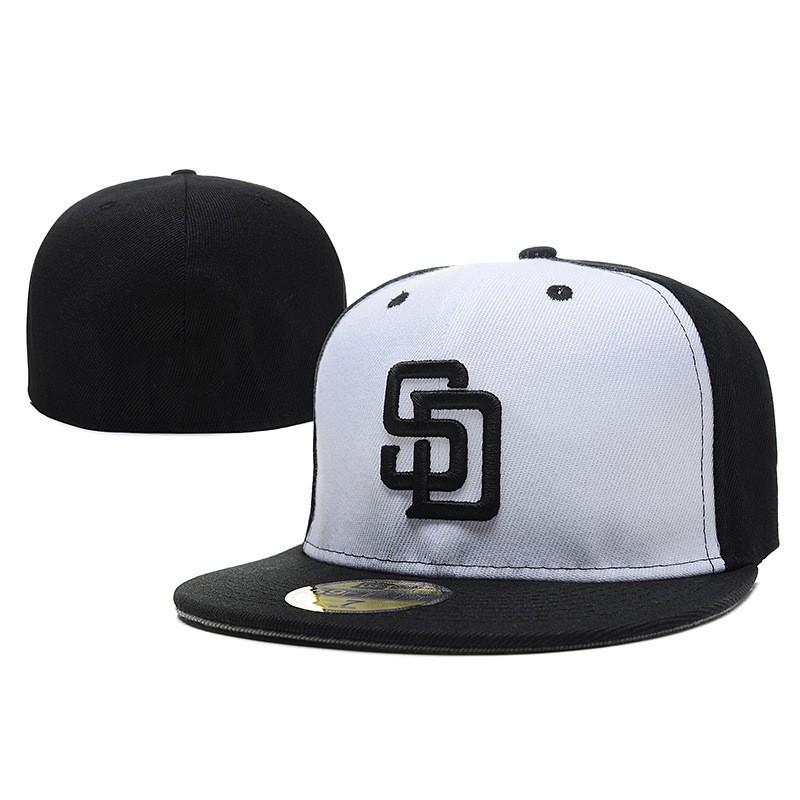 San Diego Padres Baseball Cap Unisex Sun Protection Wide Brim Non-Adjustable Dome With Embroidered