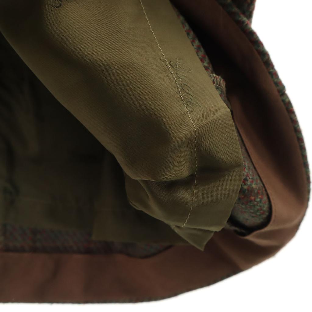 Gucci 80er Jahre Hergestellt in Italien Wolle Vintage Altes Karomuster Rock Anzug Set Damen Gebraucht