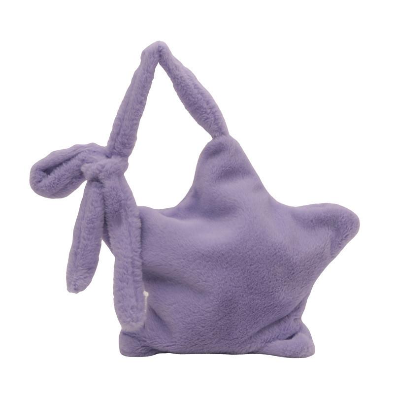 Trendige und schicke Damen-Plüsch-Tragetasche mit geräumigem Design für den Alltagsstil