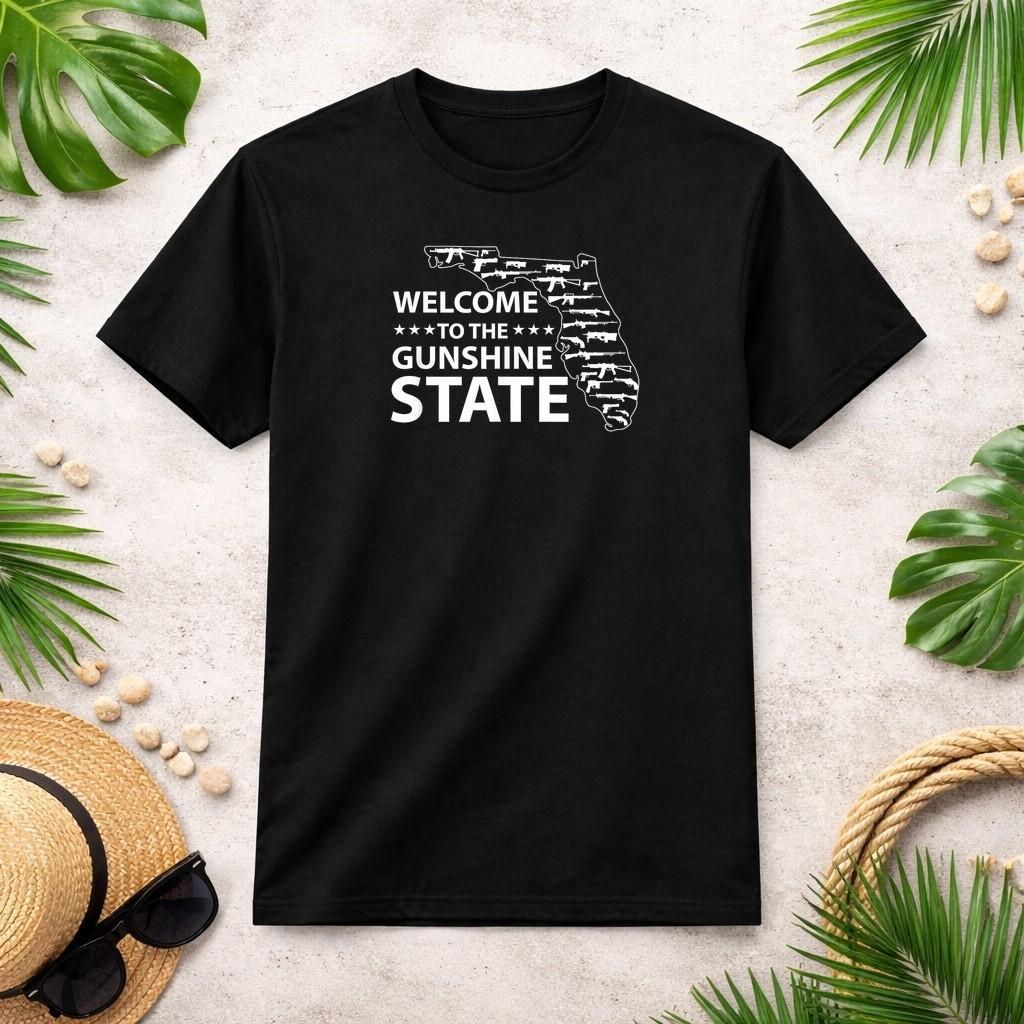 Welcome to the Gunshine State Florida T-Shirt S разноцветный