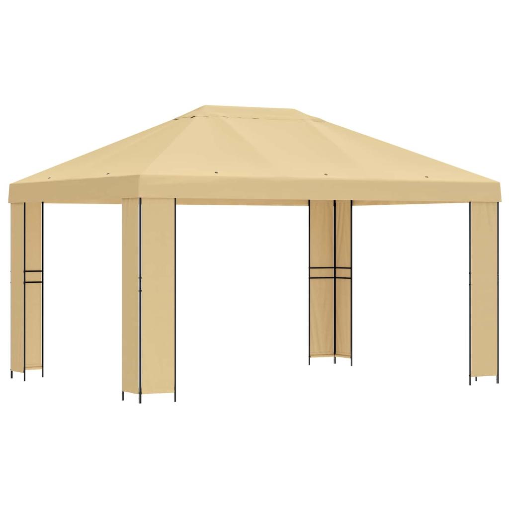 Pavilion 4 X 3 M Cream Polyester and Steel 190 Gsm