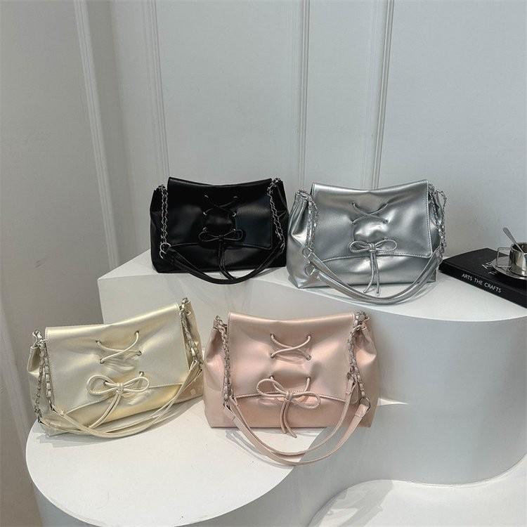 Stylish Korean Minimalist Solid Color Handbag For Women Casual Spring And Summer 2024