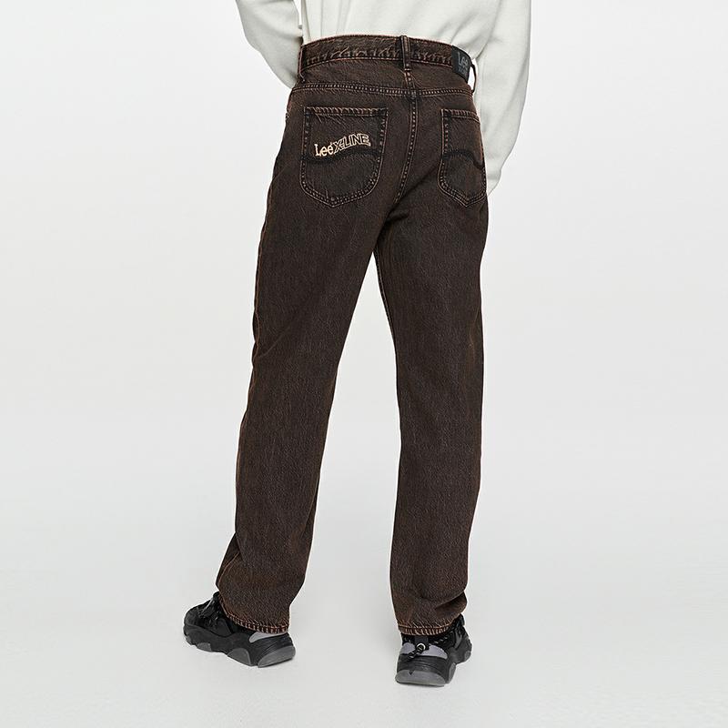 Lee Xline Jeans Men's Brown Moderate Straight Fit Pants LMB004051100031A05599