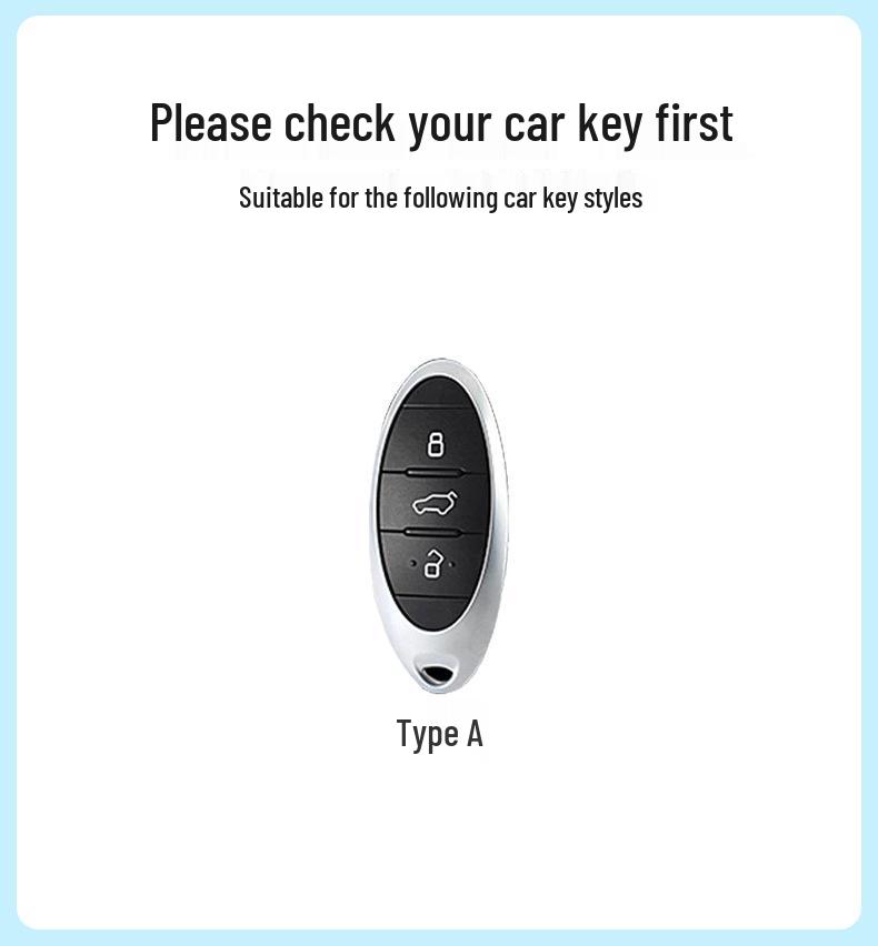 Creative Buckle Car Key Case for FAW Bestune T77, T99, B70, T55, T33 - Full Wrap Shell for Men & Women